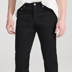 A.P.C. APC Petit New Standard Black Slim Fit Jeans 30 Button Fly Designer Denim
